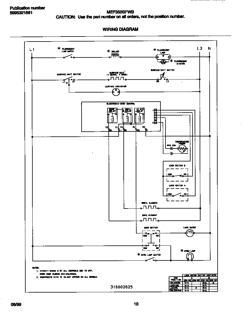 Frigidaire MEF350SFDB wiring diagram diagram