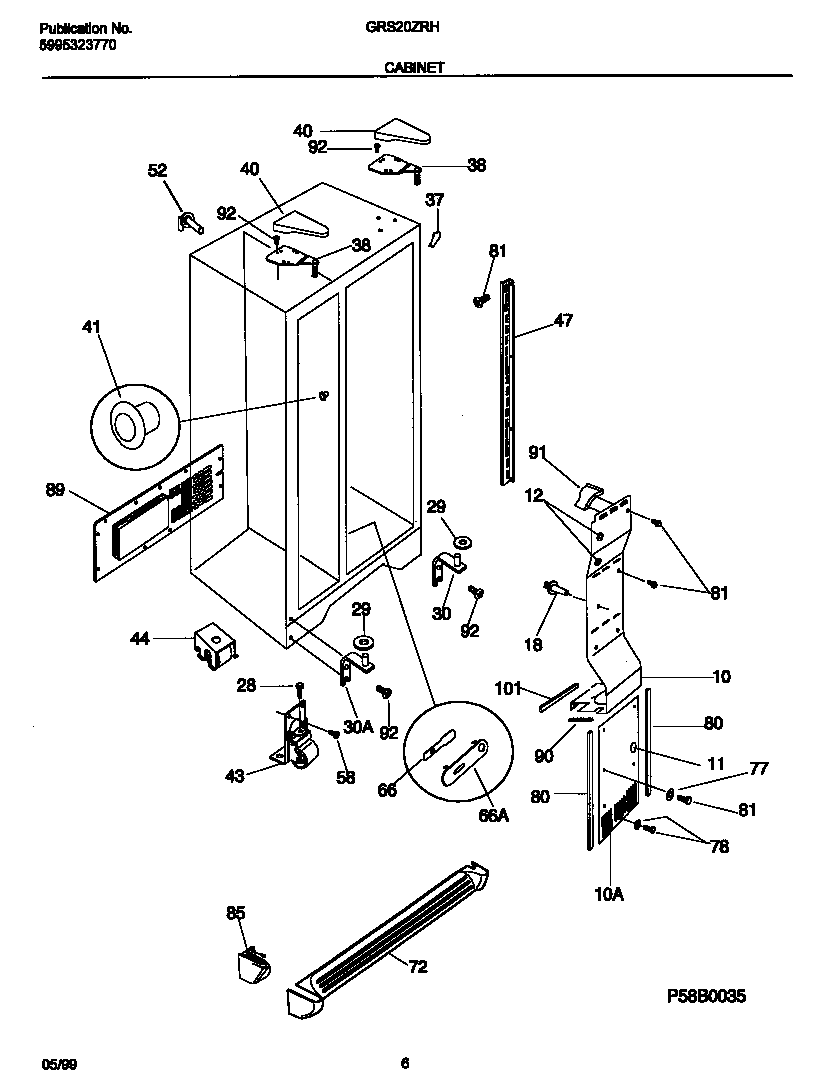 Gibson GRS20ZRHW0 cabinet diagram