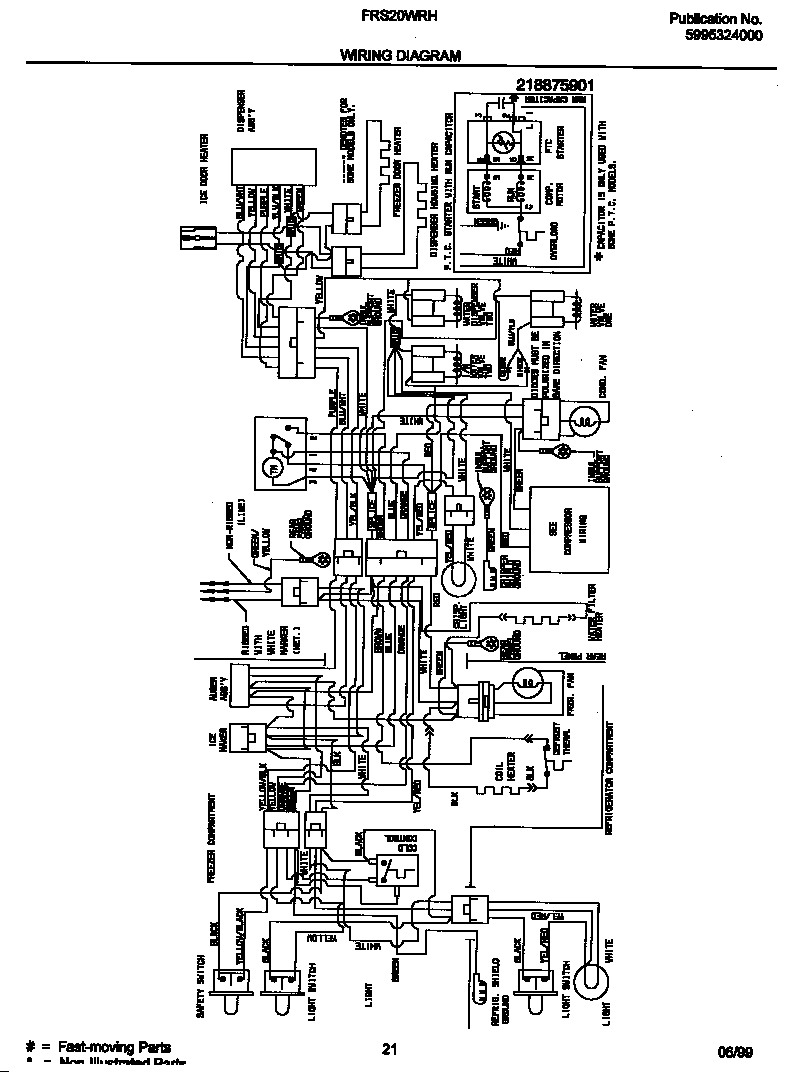 Frigidaire FRS20WRHD1 wiring diagram diagram
