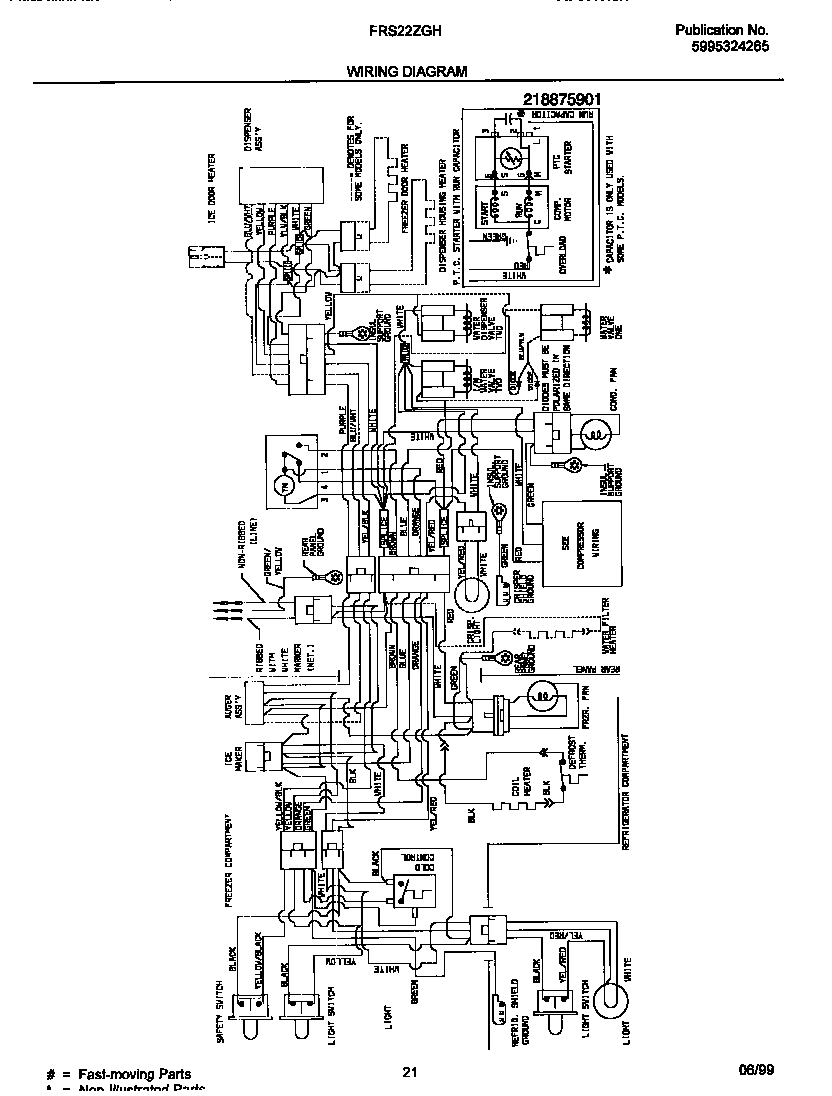 Frigidaire FRS22ZGHB0 wiring diagram diagram