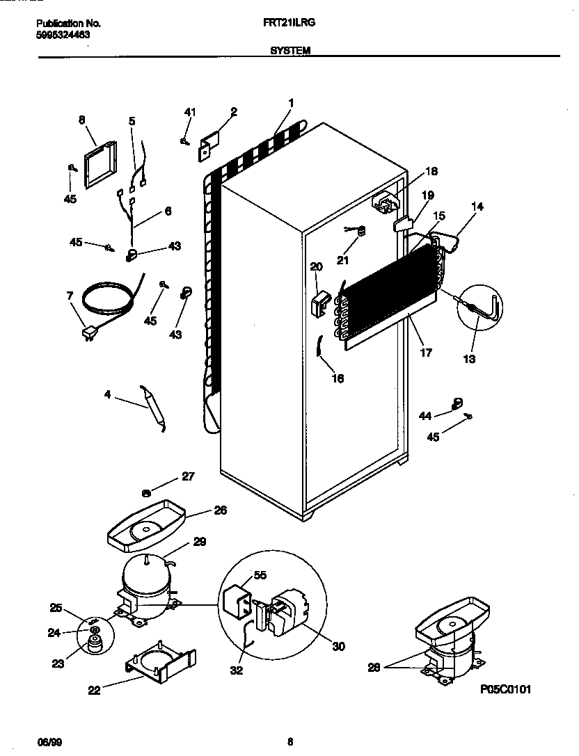 Frigidaire FRT21ILRGD0 system diagram
