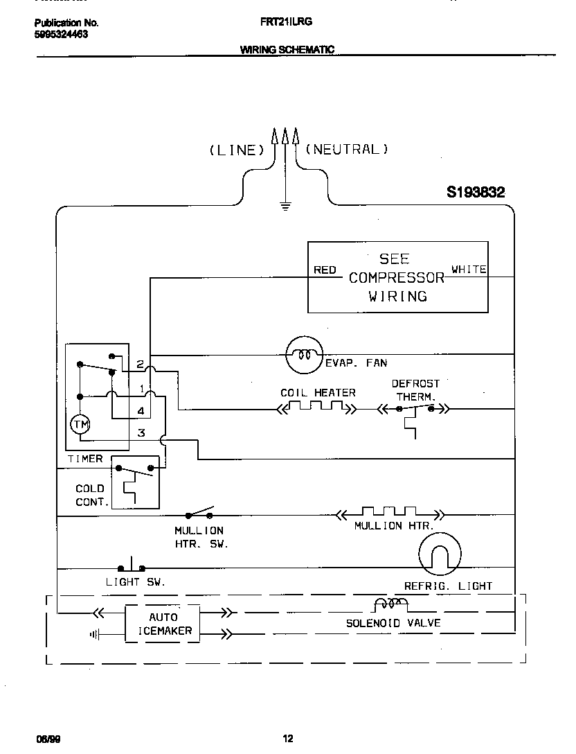 Frigidaire FRT21ILRGD0 wiring diagram diagram