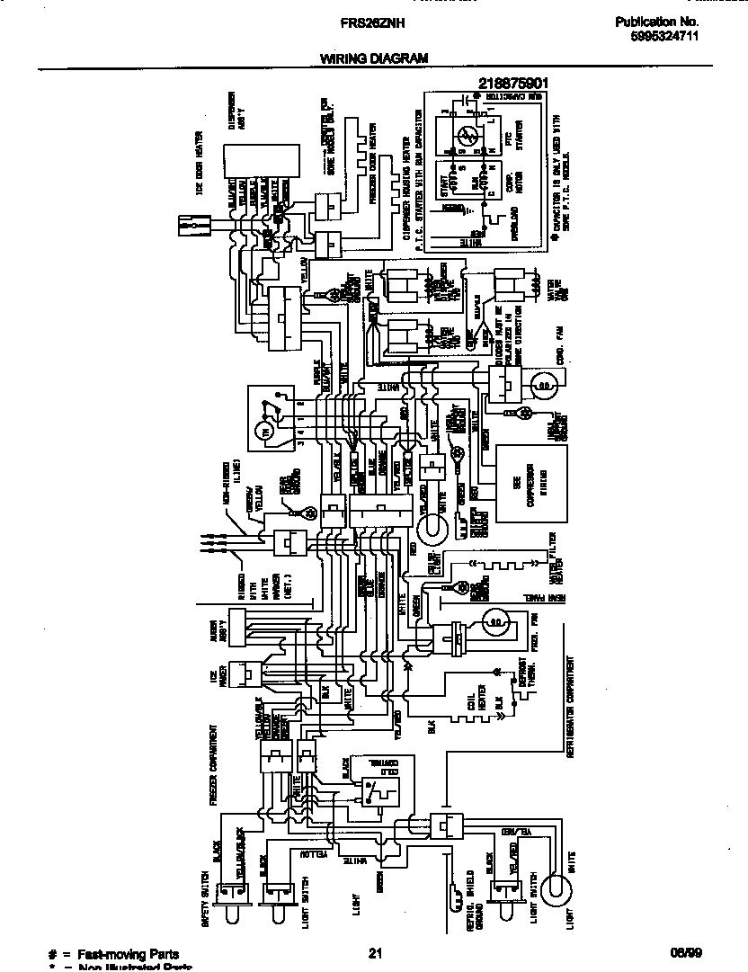 Frigidaire FRS26ZNHB0 wiring diagram diagram