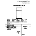 Universal/Multiflex (Frigidaire) MRT16CGED9 cover diagram