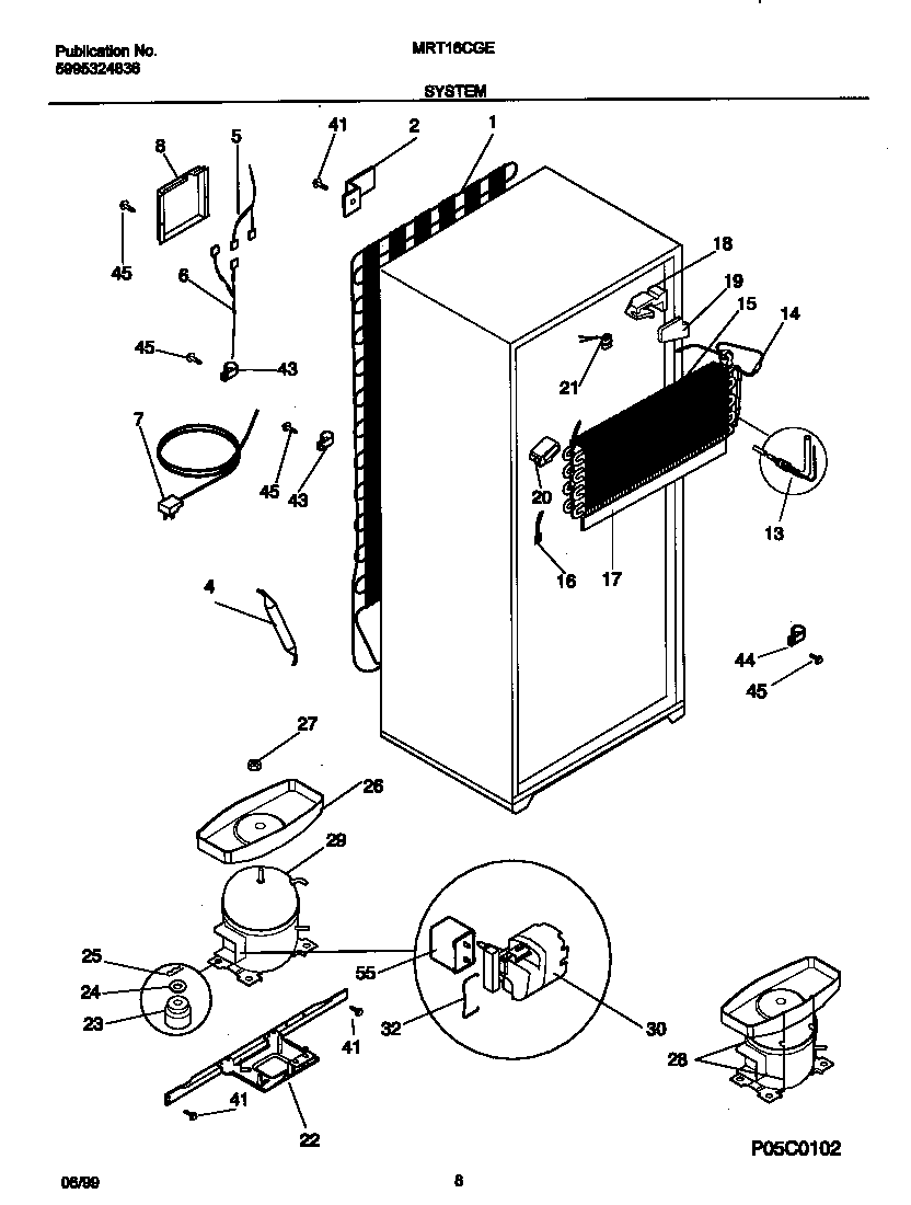 Universal/Multiflex (Frigidaire) MRT16CGEZ9 system diagram