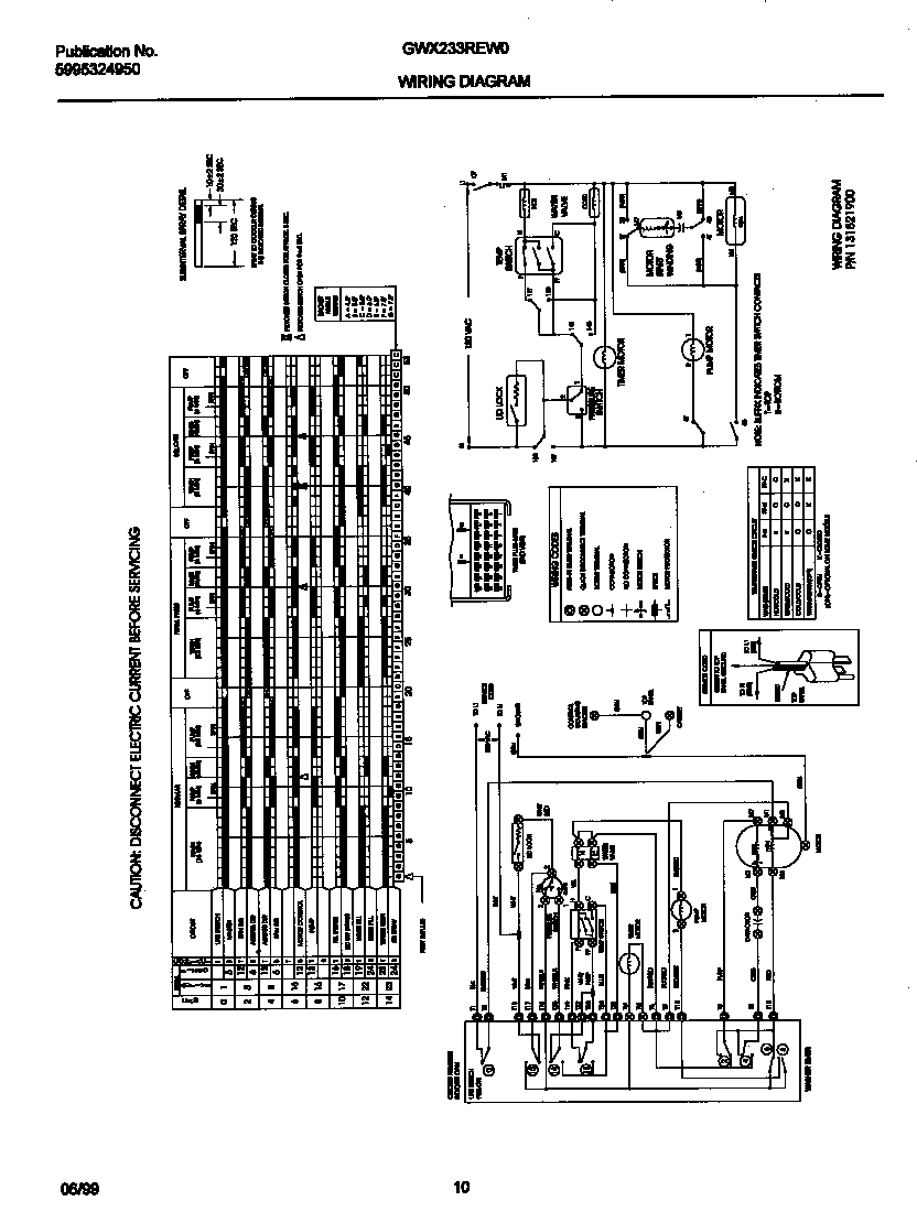 Gibson GWX233REW0 131821900 wiring diagram diagram