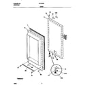 Frigidaire FFU11F0HW0 door diagram