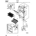Frigidaire FFU11F0HW0 cabinet diagram