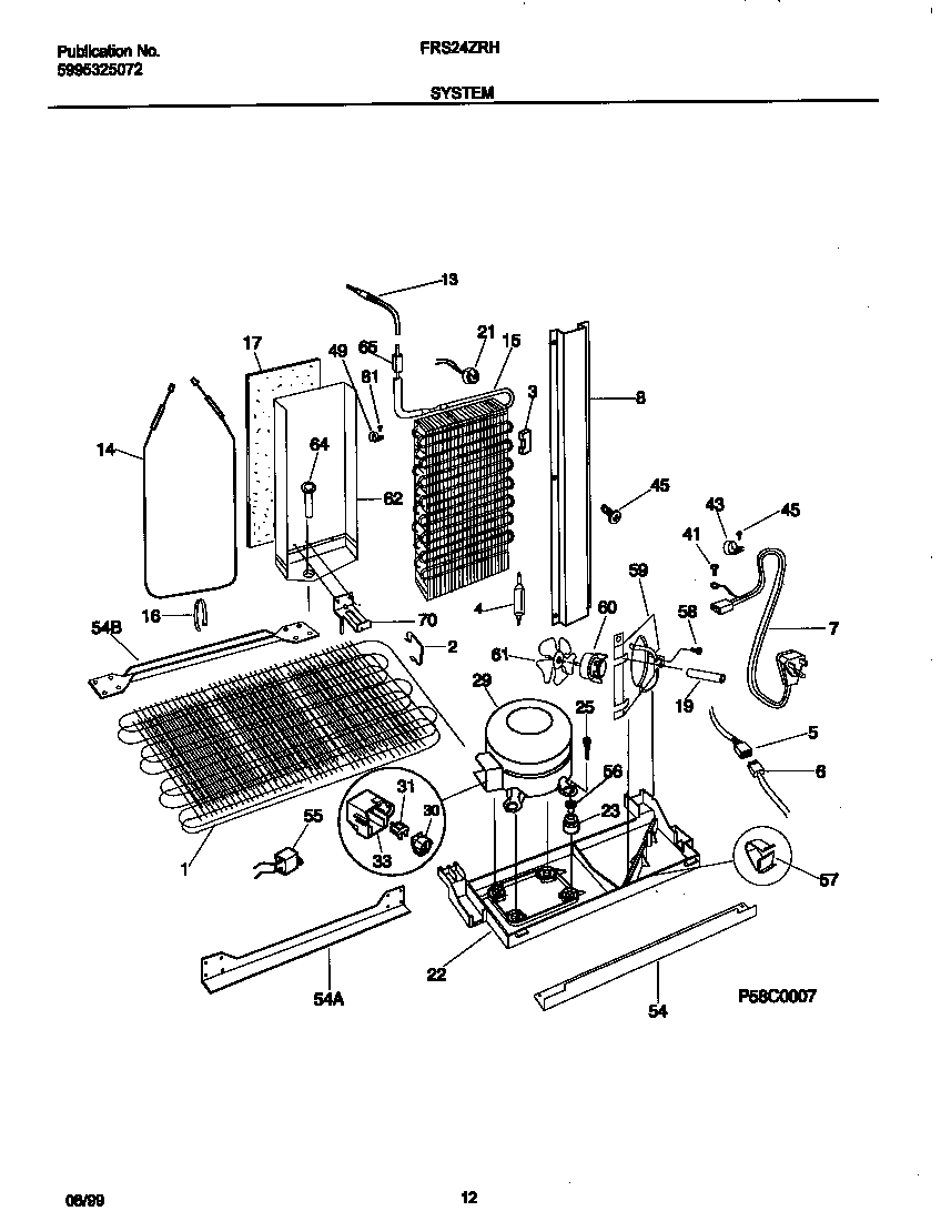 Frigidaire FRS24ZRHD1 system diagram
