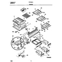 Frigidaire FRT22INLHB0 shelves diagram