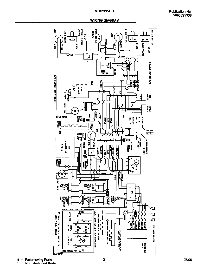 Universal/Multiflex (Frigidaire) MRS22WHHW1 diagram diagram