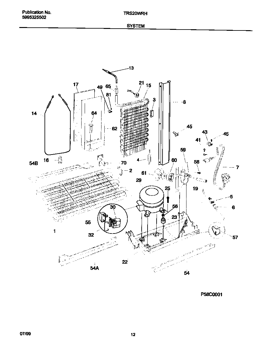 Tappan TRS20WRHW1 system diagram