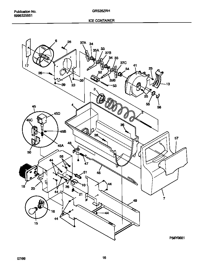 Gibson GRS26ZRHW1 ice container diagram