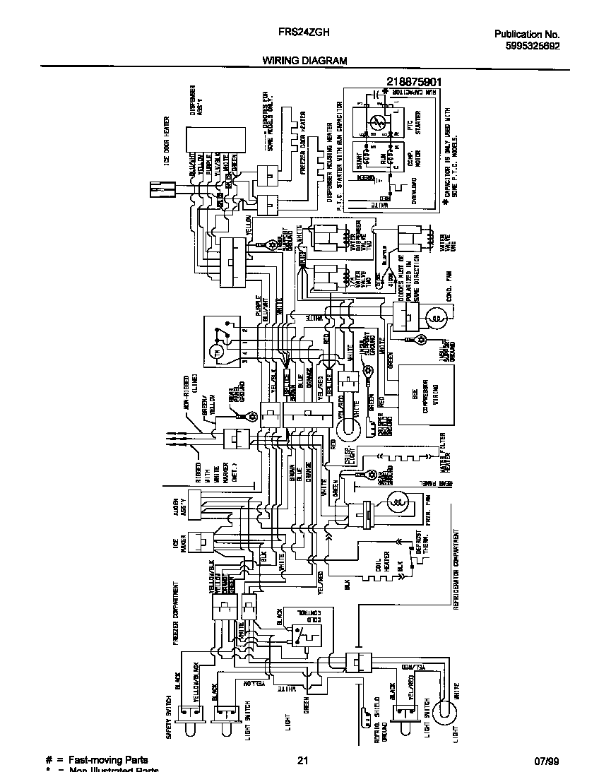 Frigidaire FRS24ZGHB2 wiring diagram diagram