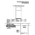 Frigidaire WRT13GRHW0 cover diagram