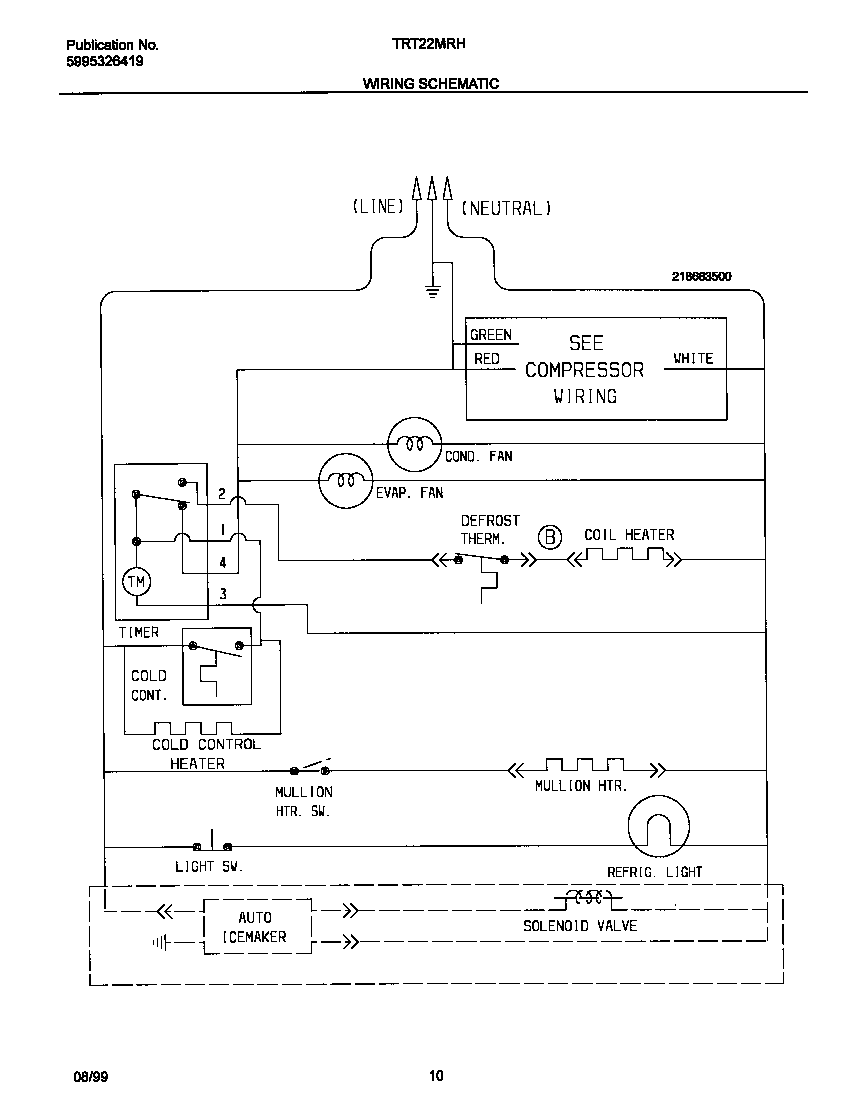 Tappan TRT22MRHW0 wiring diagram diagram