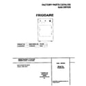 Frigidaire FDGB34RGS1 cover diagram