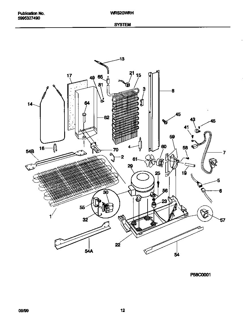 White-Westinghouse WRS20WRHD3 system diagram