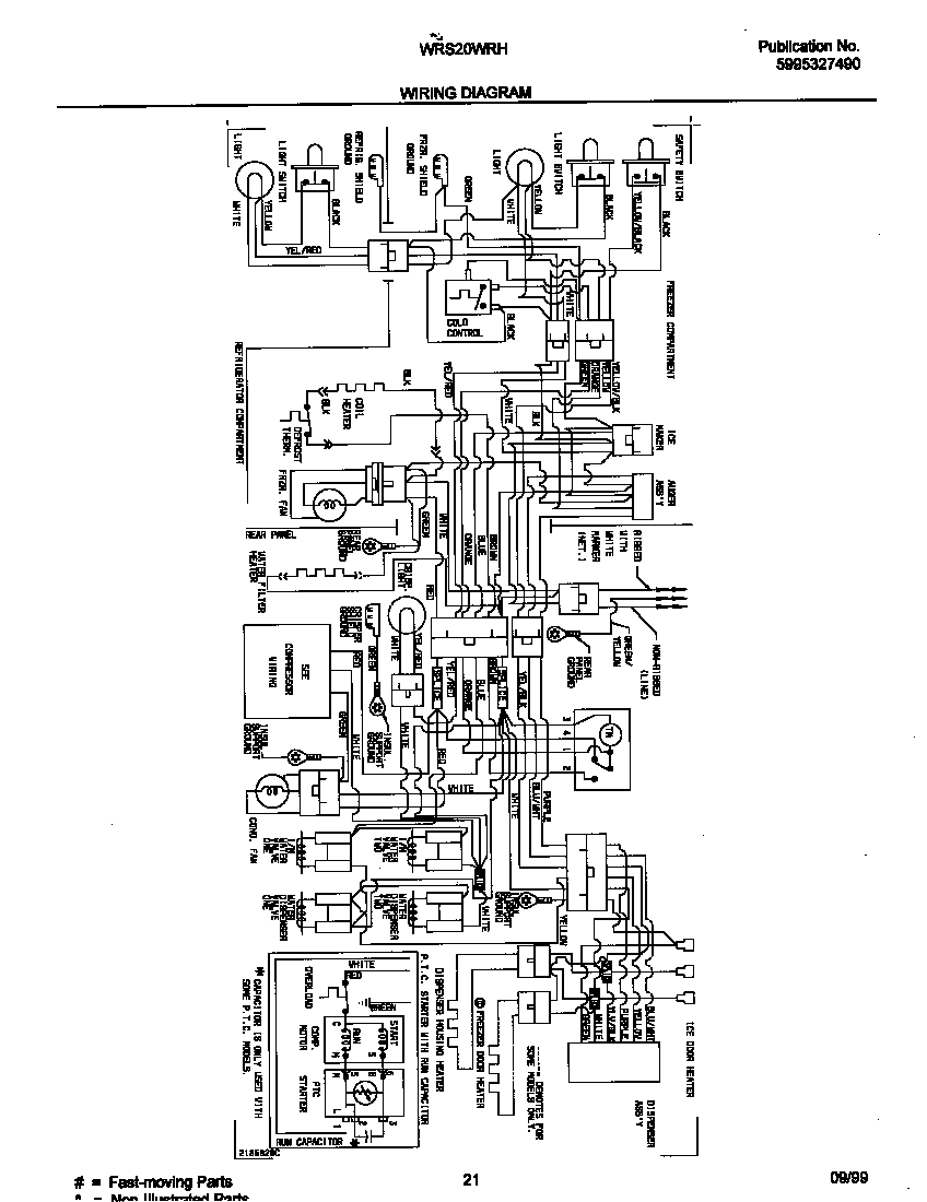 White-Westinghouse WRS20WRHD3 wiring diagram diagram
