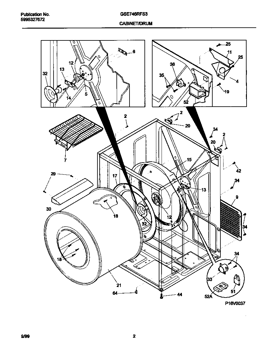 Gibson GSE746RFS3 p16v0037 dry cab,heater diagram