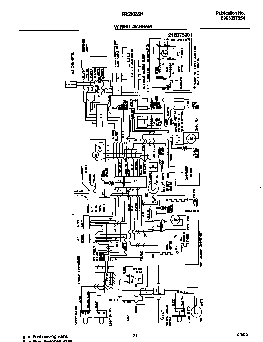 Frigidaire FRS20ZSHB3 wiring diagram diagram
