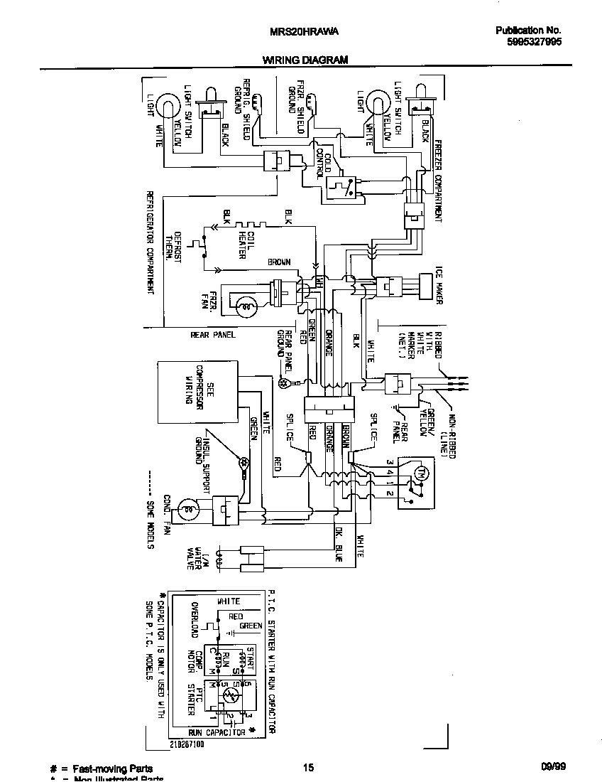 Universal/Multiflex (Frigidaire) MRS20HRAWA wiring diagram diagram