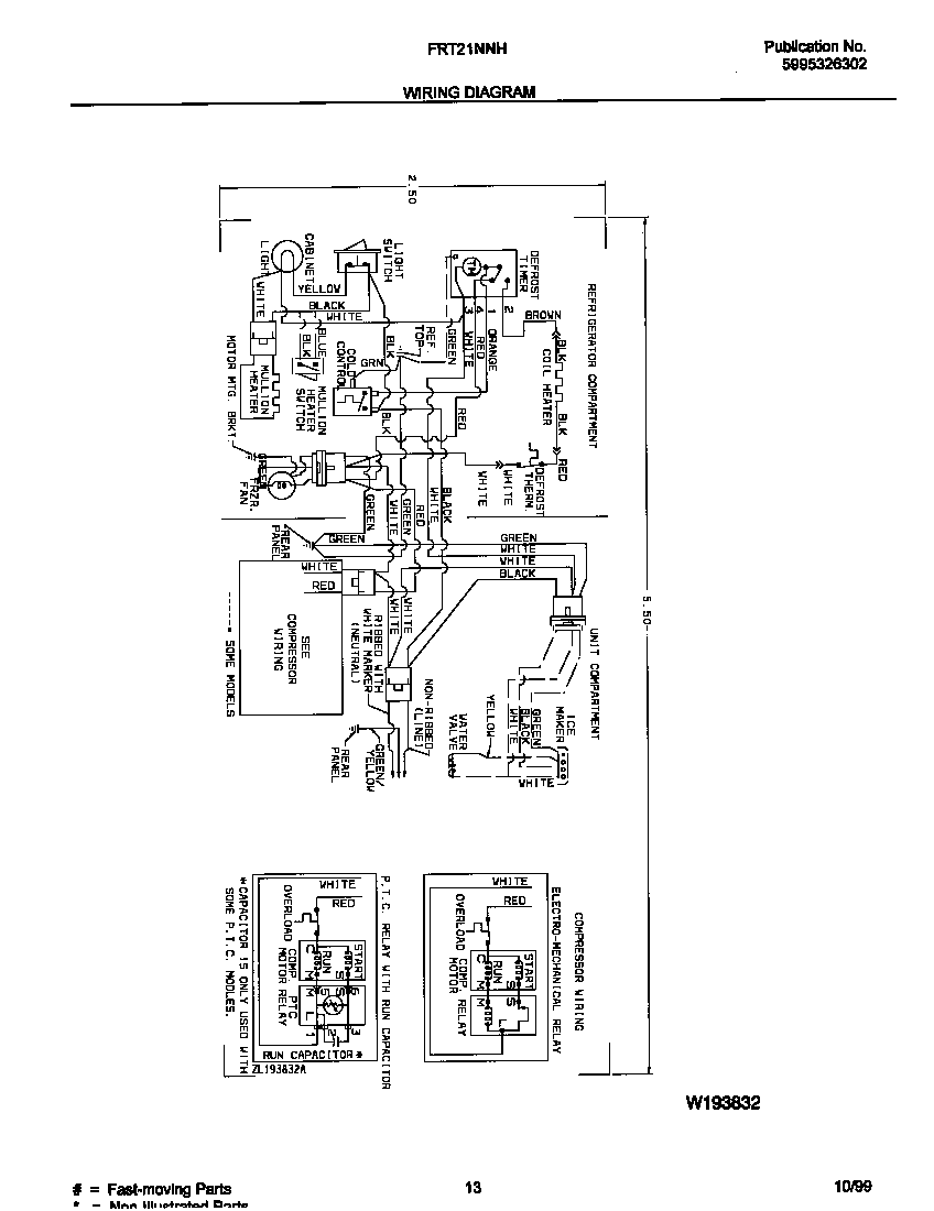 Frigidaire FRT21NNHB1 wiring diagram diagram