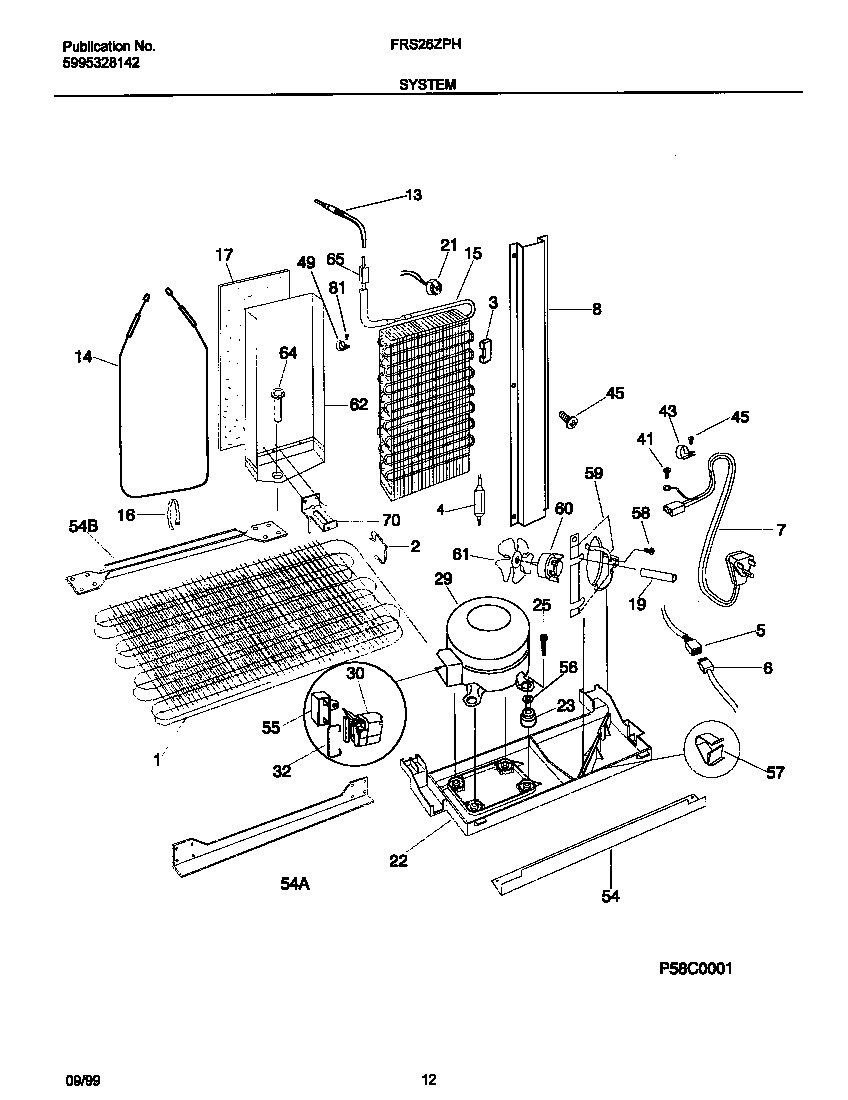 Frigidaire FRS26ZPHD0 system diagram