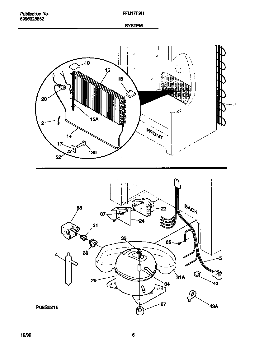Frigidaire FFU17F9HW1 system diagram