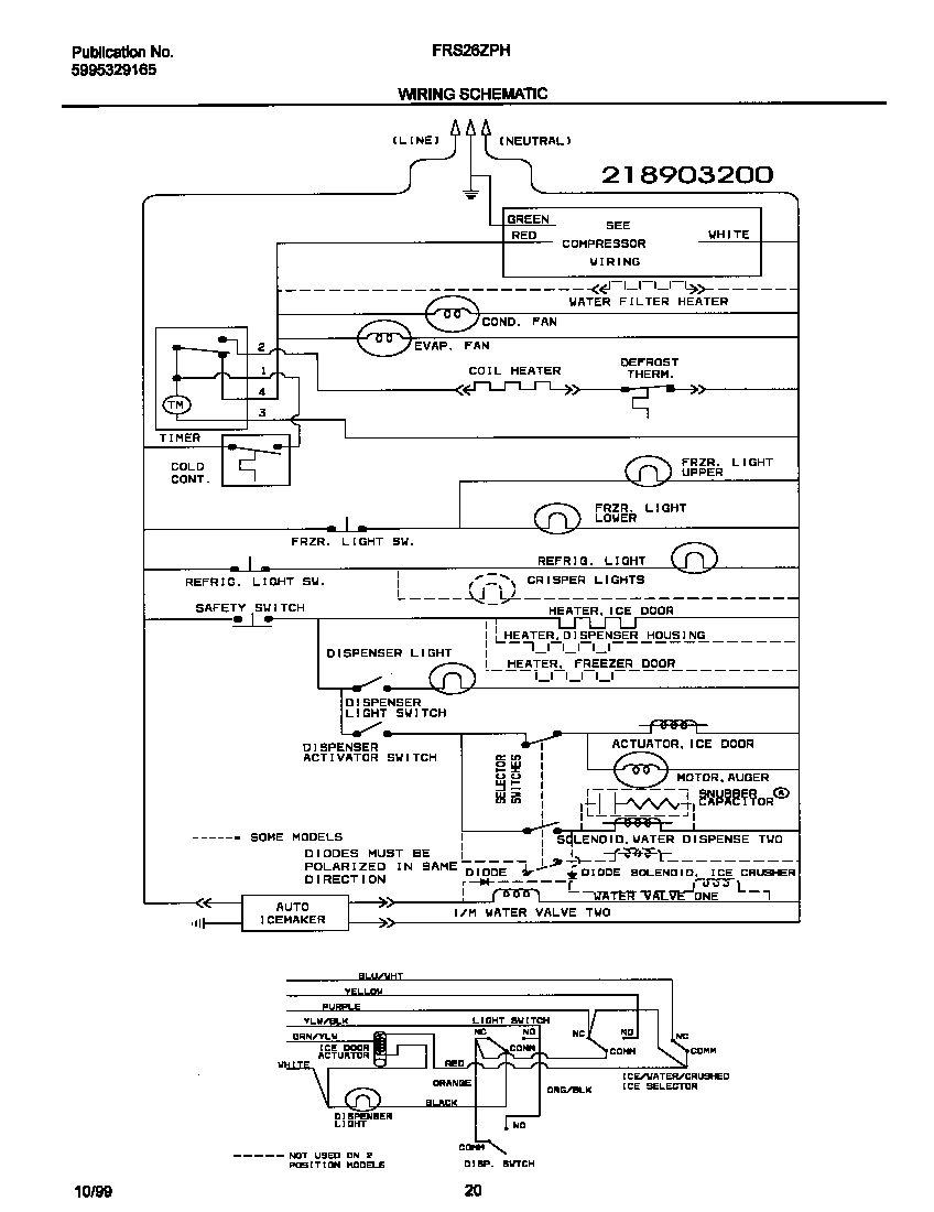 Frigidaire FRS26ZPHD1 wiring daigram diagram