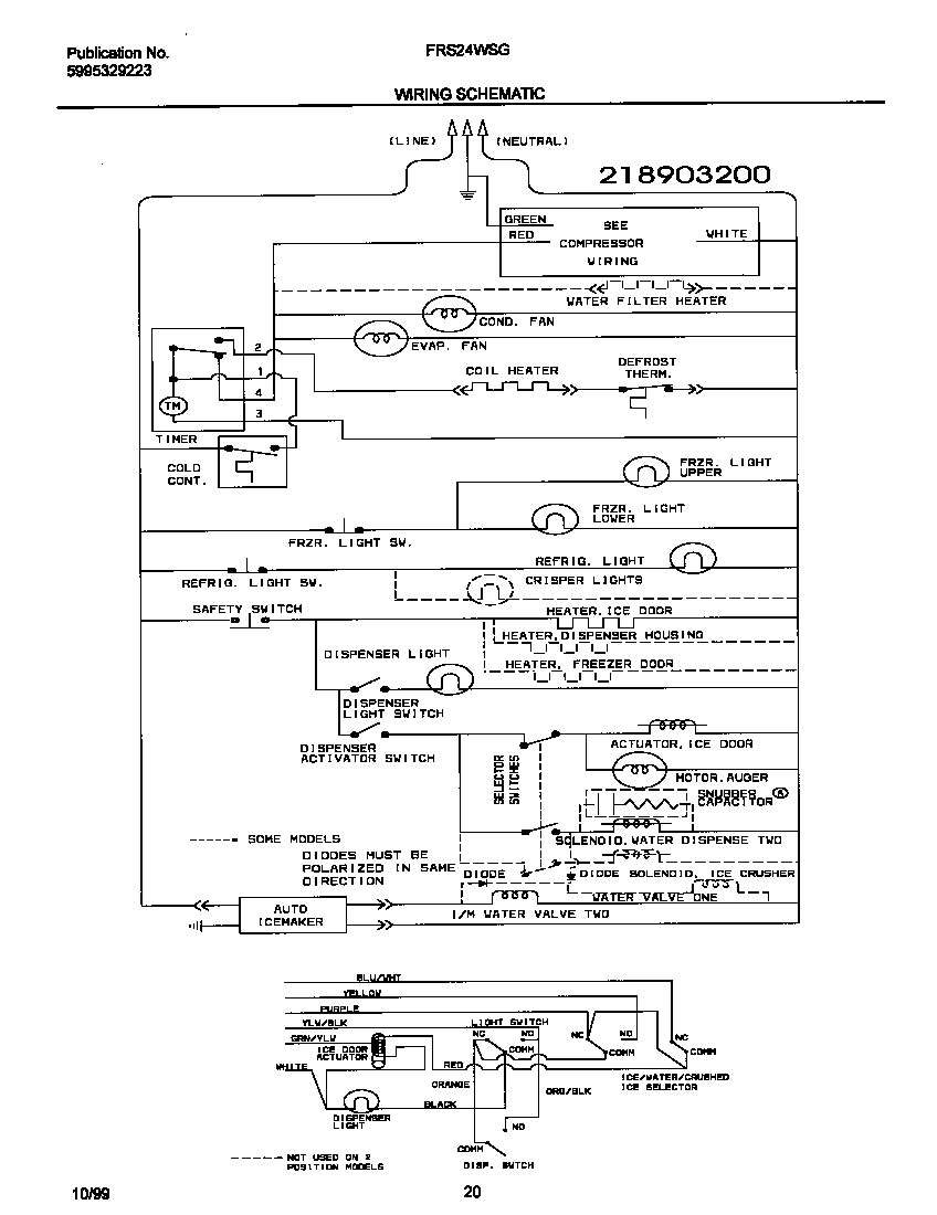 Frigidaire FRS24WSGD6 wiring diagram diagram
