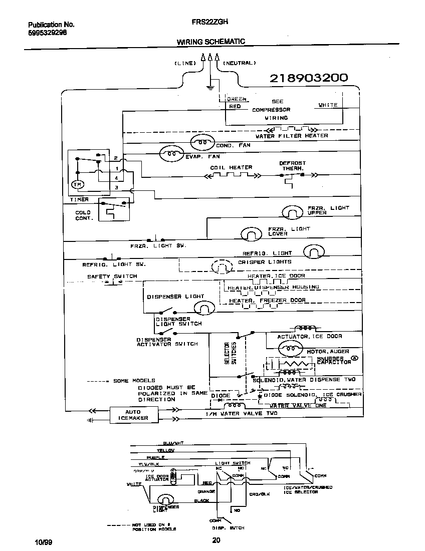 Frigidaire FRS22ZGHD3 wiring diagram diagram