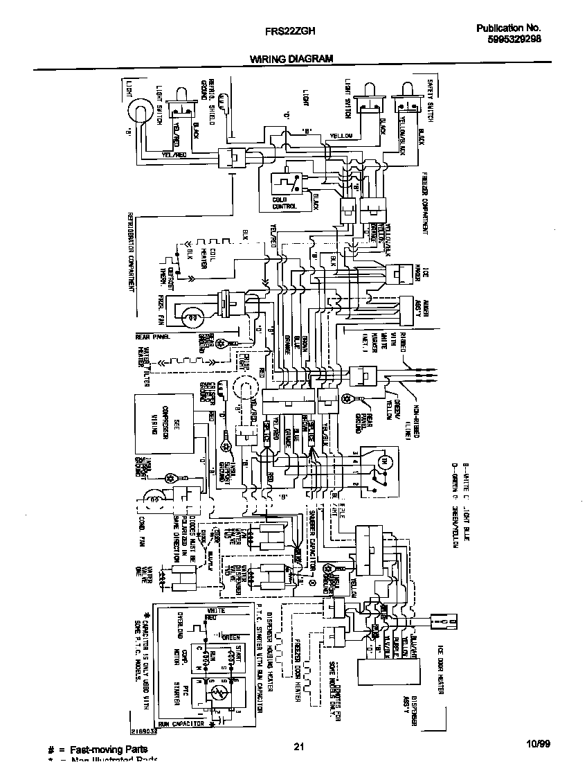 Frigidaire FRS22ZGHD3 wiring diagram diagram
