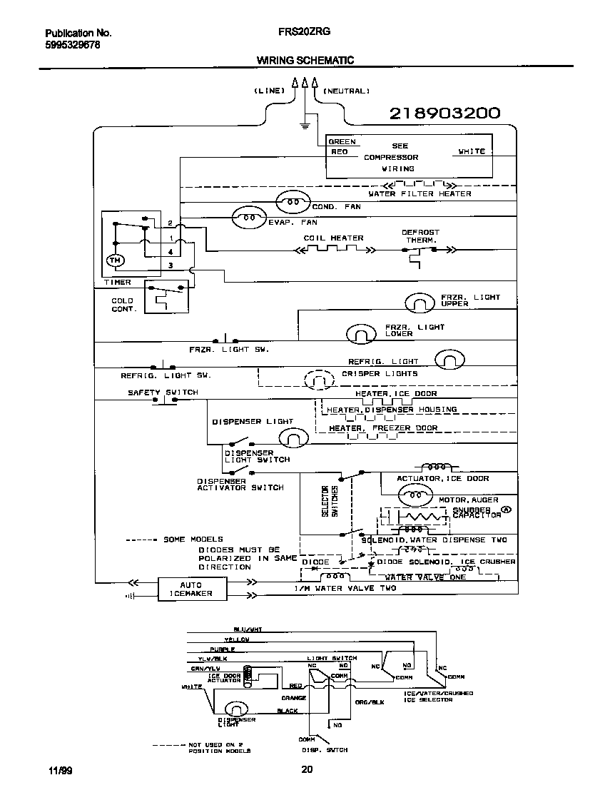 Frigidaire FRS20ZRGD5 wiring diagram diagram