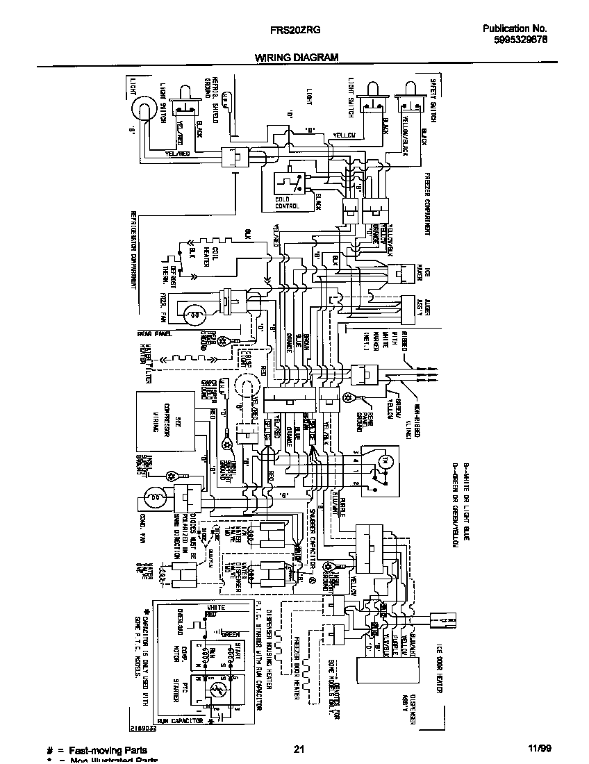 Frigidaire FRS20ZRGD5 wiring diagram diagram