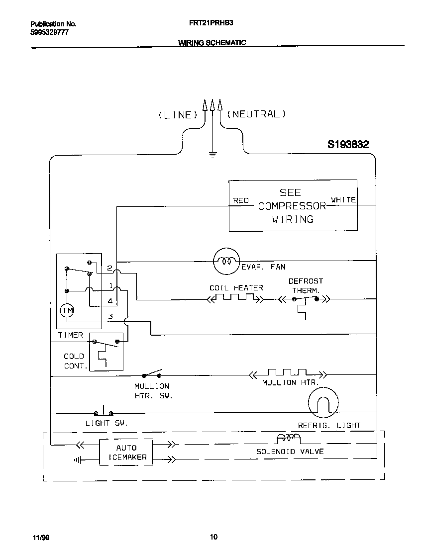 Frigidaire FRT21PRHB3 wiring diagram diagram