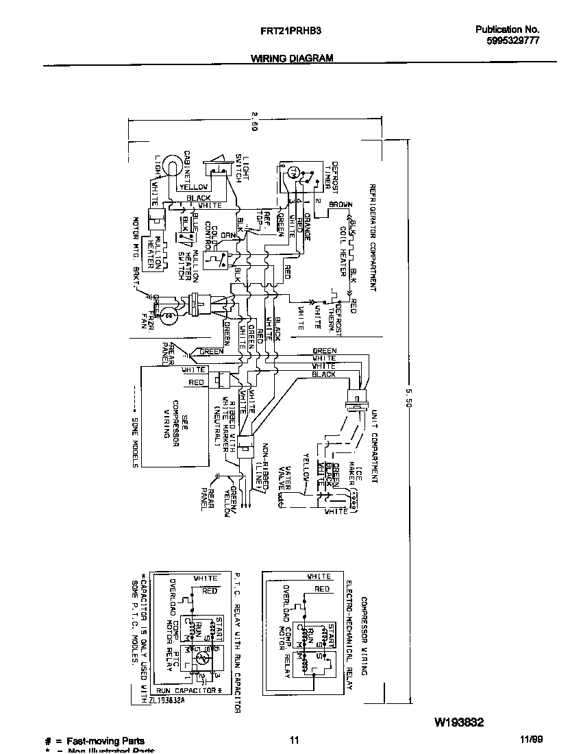 Frigidaire FRT21PRHB3 wiring diagram diagram
