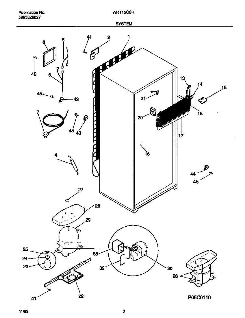 White-Westinghouse WRT15CSHW1 system diagram