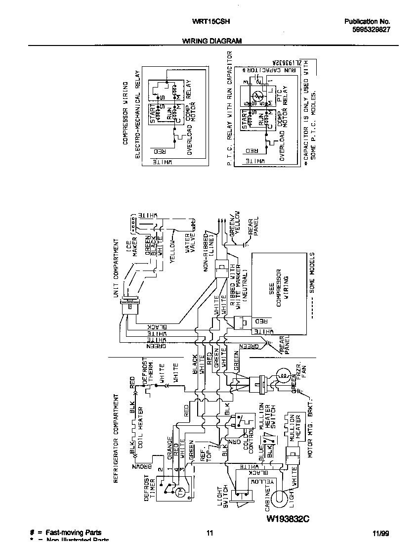 White-Westinghouse WRT15CSHW1 wiring diagram diagram