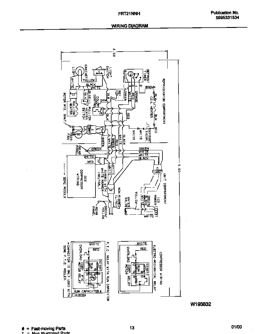 Frigidaire FRT21NNHW2 wiring diagram diagram