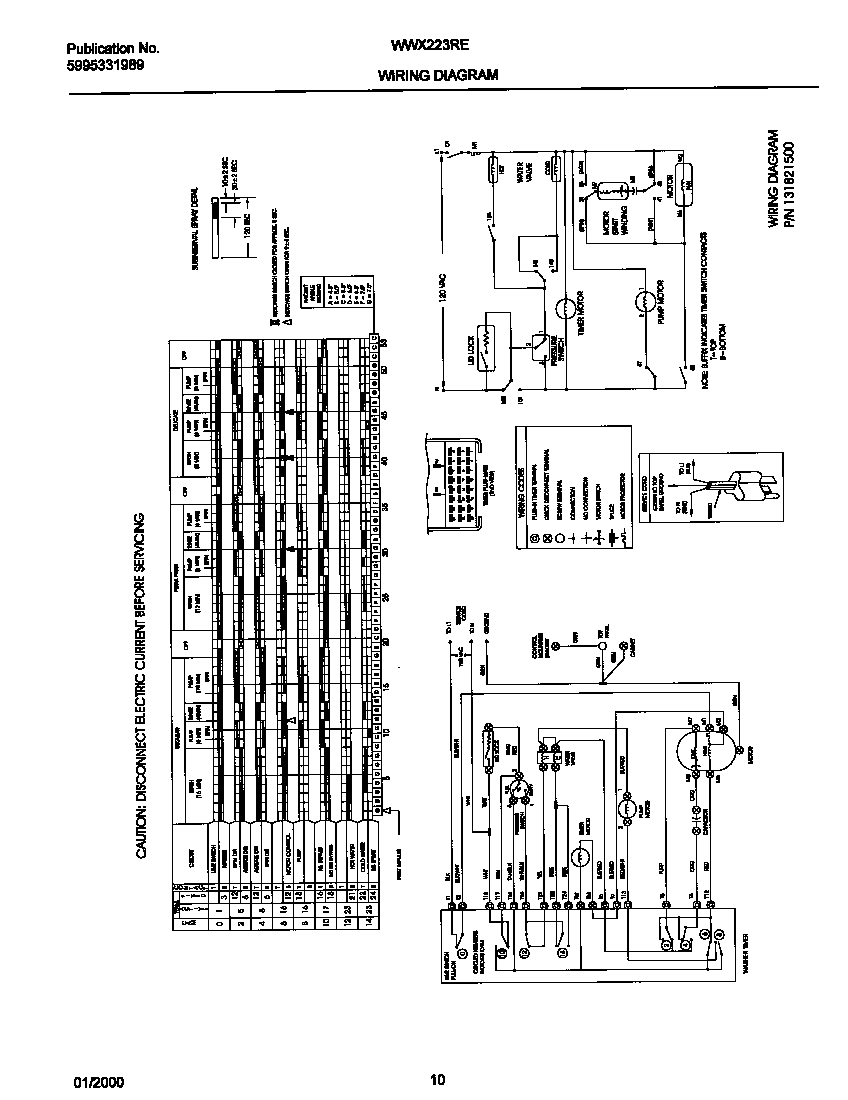 White-Westinghouse WWX223RED0 131821600 wiring diagram diagram