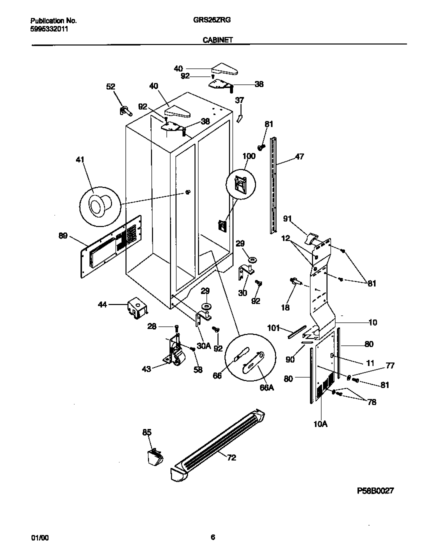 Gibson GRS26ZRGD0 cabinet diagram
