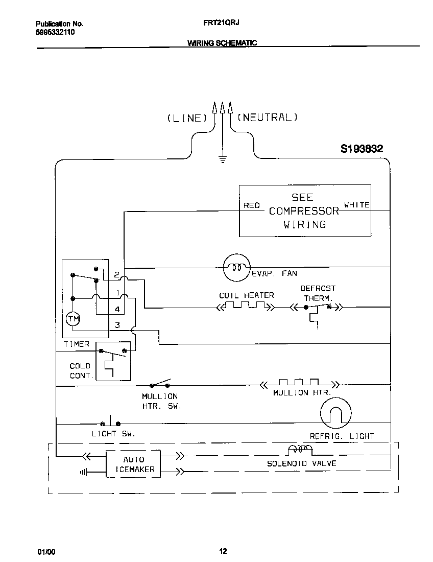Frigidaire FRT21QRJD1 wiring diagram diagram