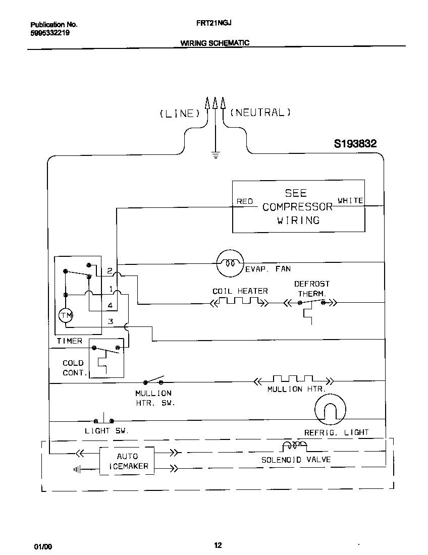 Frigidaire FRT21NGJD0 wiring diagram diagram