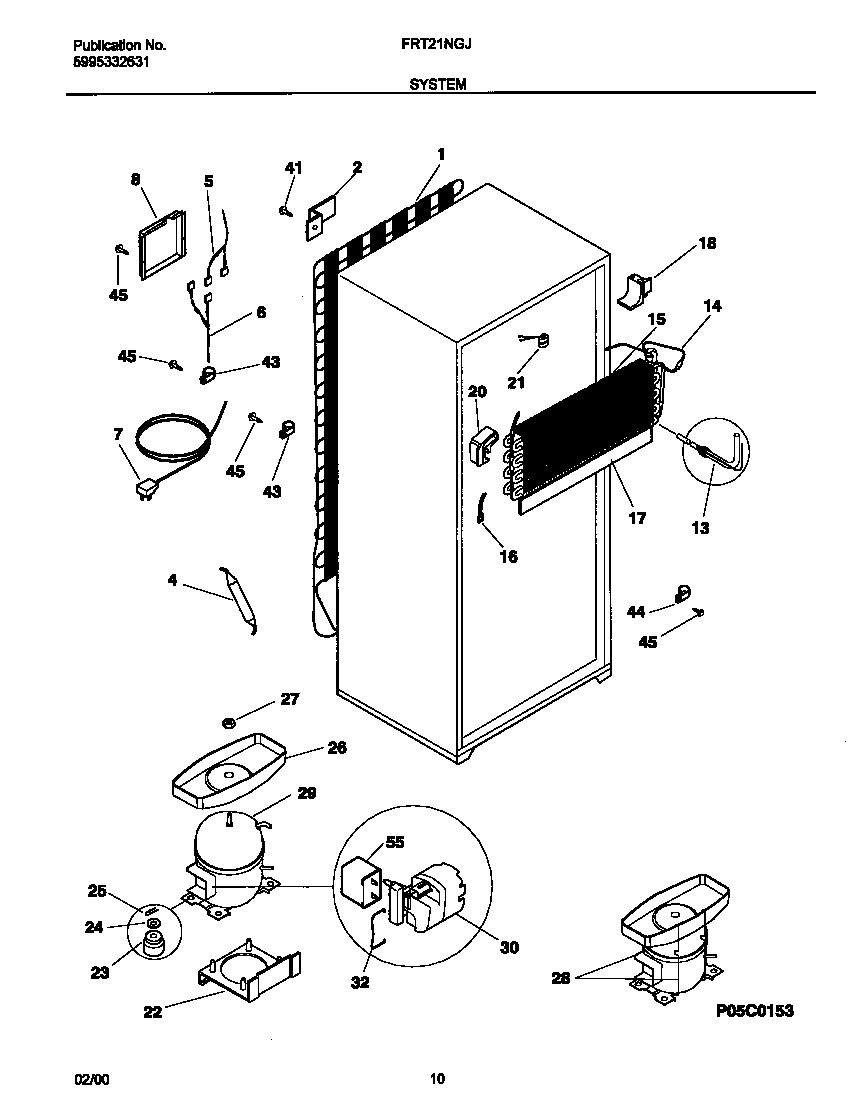 Frigidaire FRT21NGJD2 system diagram