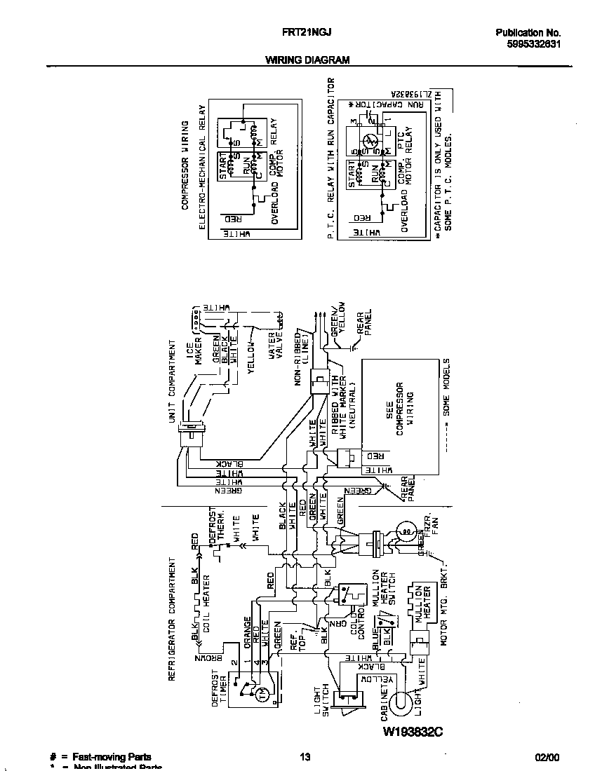 Frigidaire FRT21NGJD2 wiring diagram diagram