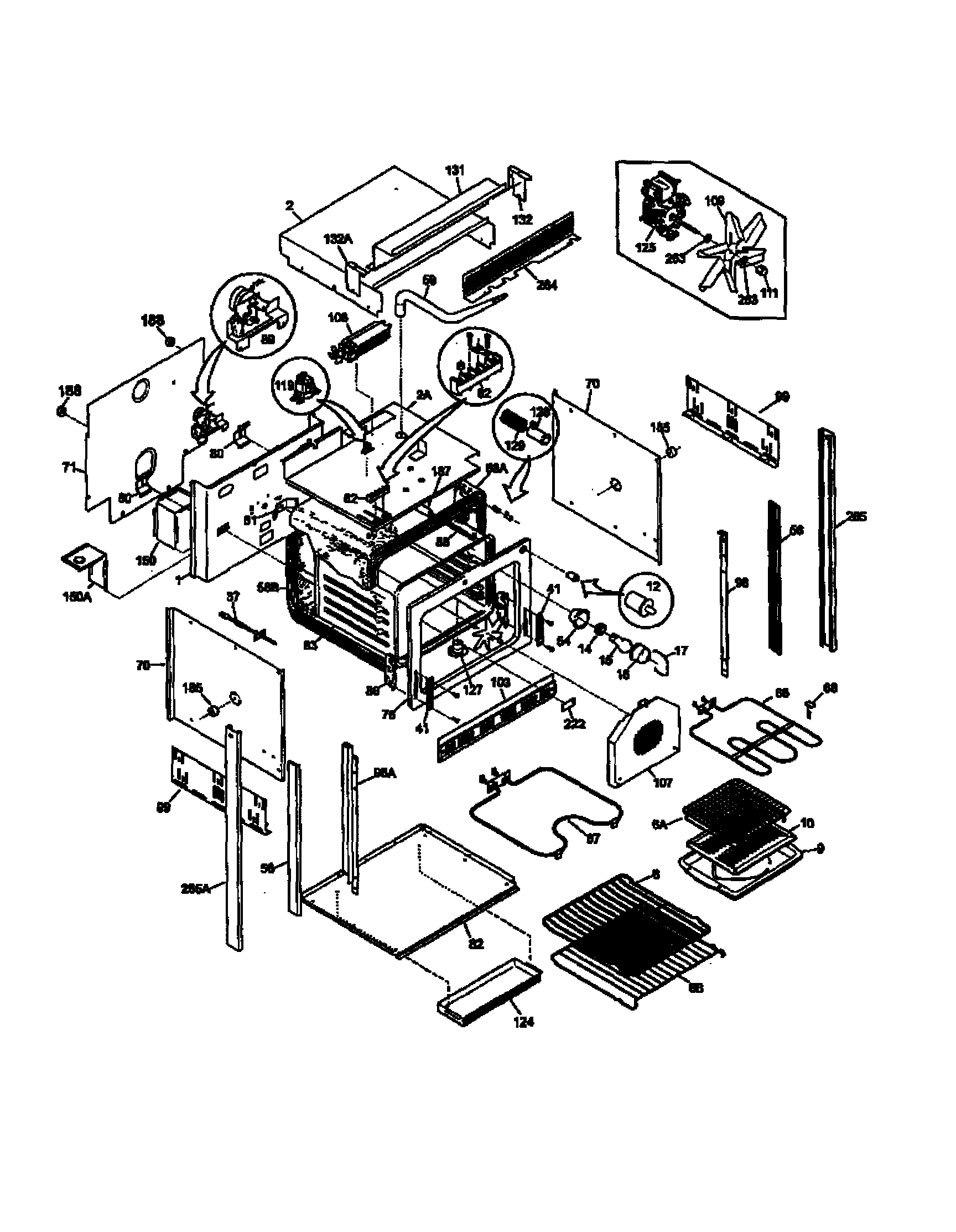 Frigidaire FEB789WCCH body diagram