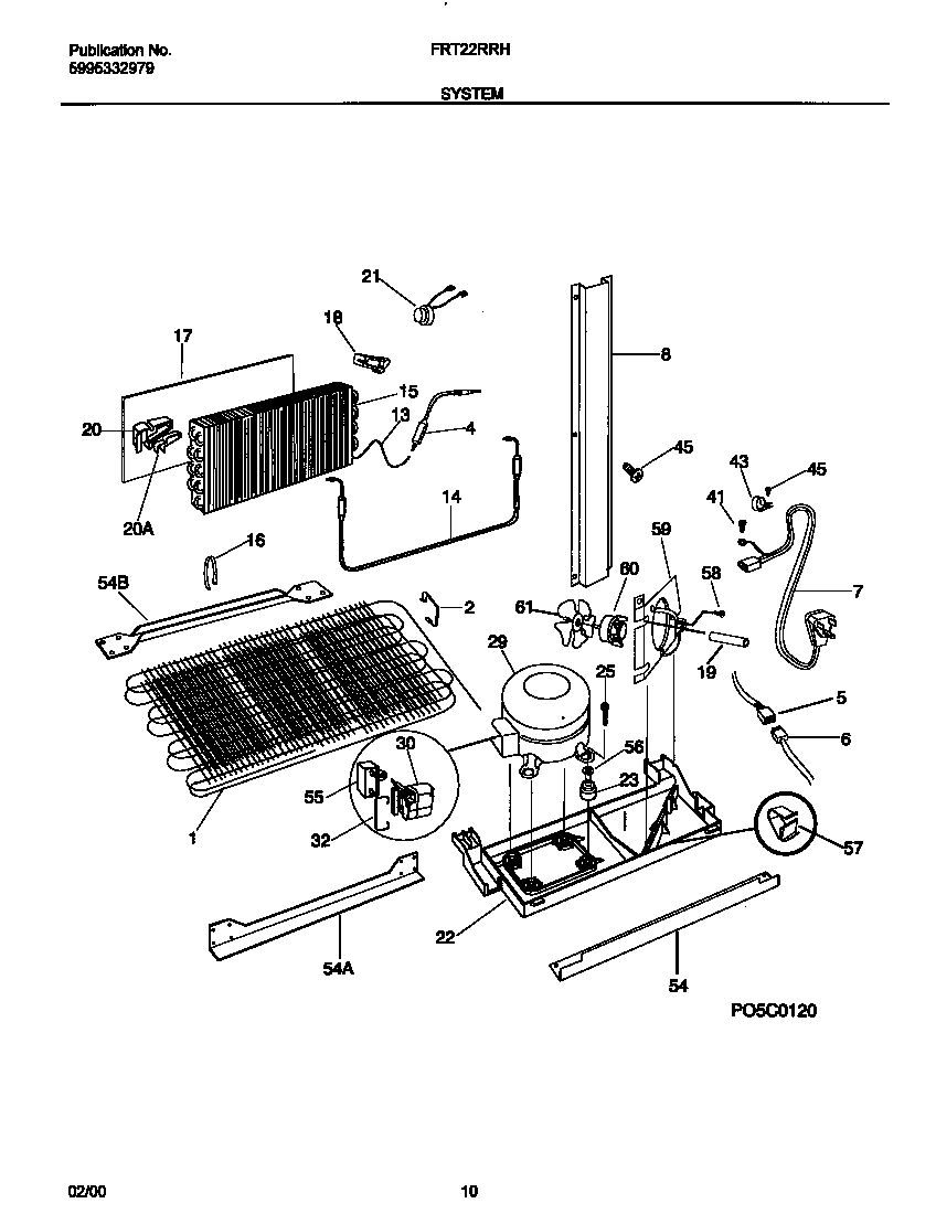 Frigidaire FRT22RRHD2 system diagram