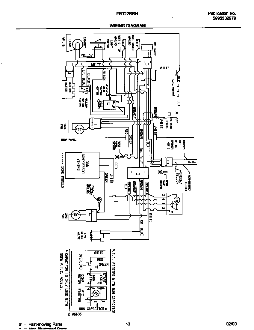 Frigidaire FRT22RRHD2 wiring diagram diagram