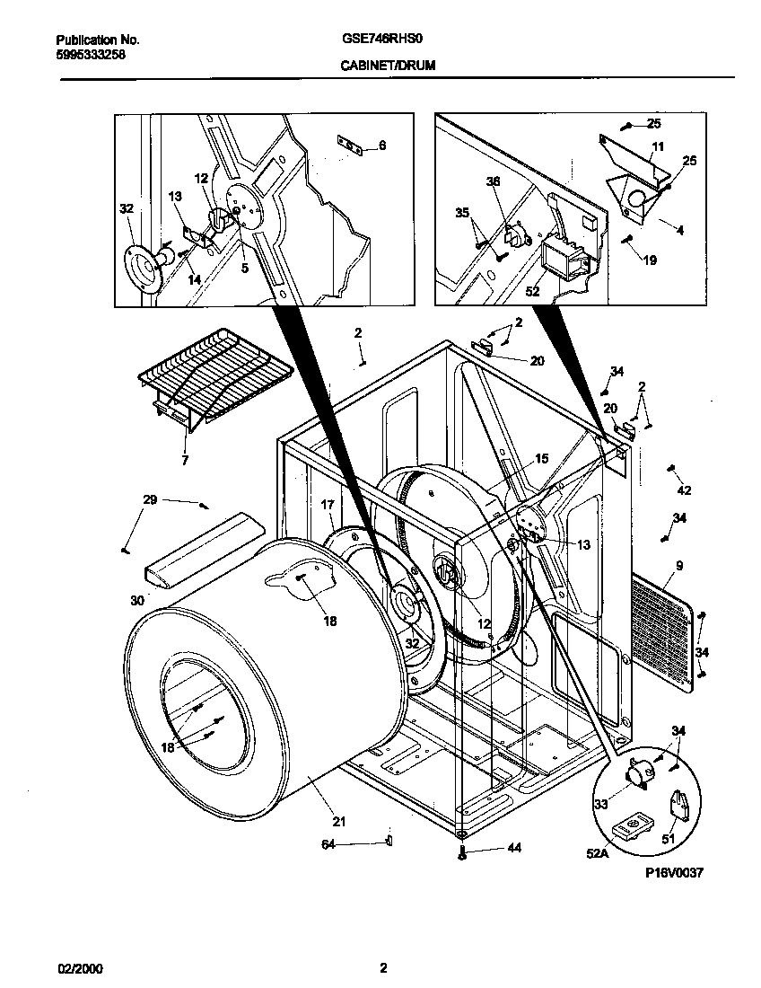 Gibson GSE746RHS0 p16v0037 dry cab,heater diagram
